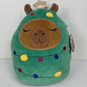 Squishmallow 12” Lijjian the Capybara in a Christmas Tree Costume Plush Toy